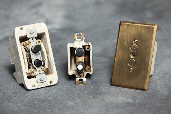 Push Button Switches – one is keyed